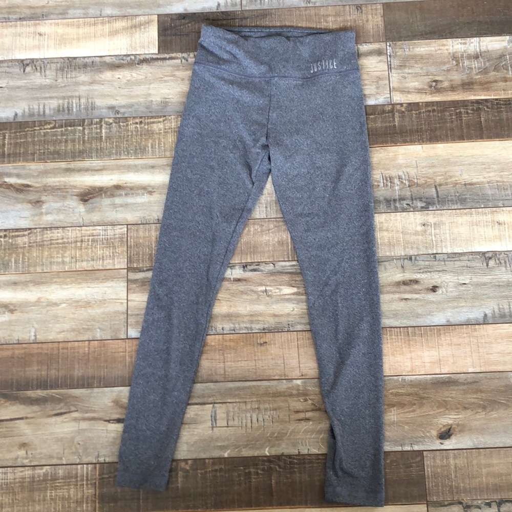 Justice active gray pants